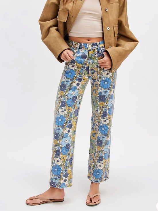 MOTHER Denim - MOTHER The Rambler Zip Ankle Jeans in Dirtbike Floral | 27